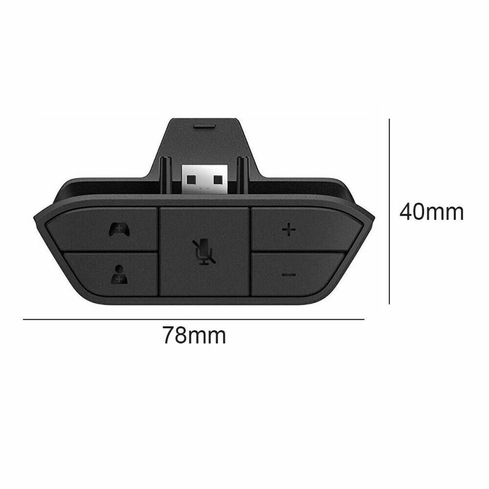 Stereo Headset Adapter Audio Headphone Converter Black For Xbox One Controller - Image 4 of 4