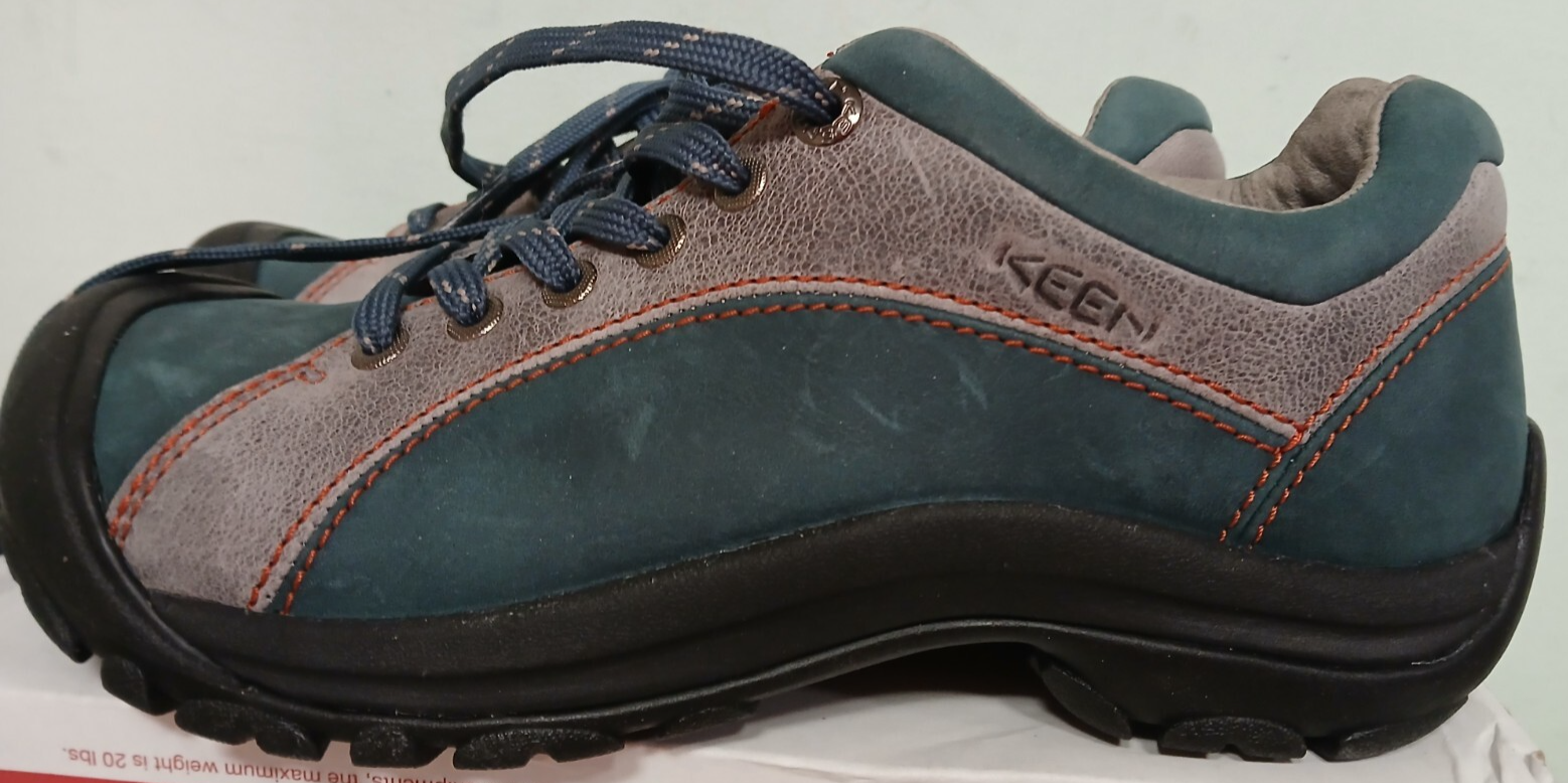 Scarpe da trekking donna KEEN misura 8 5 verde oliva beige solette comode pulite!