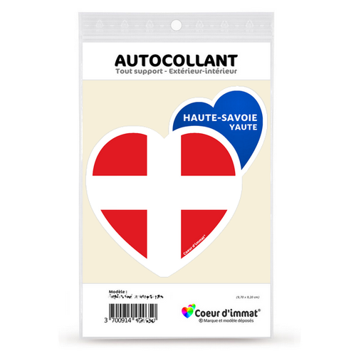 Sticker autocollant Coeur J'aime la Haute-Savoie - Blason - Imagen 6 de 6