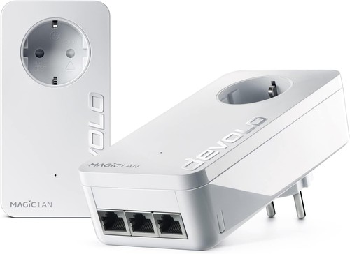 devolo Magic 2 LAN triple Starter Kit, LAN Powerline Adapter, bis zu 2.400 Mbit/