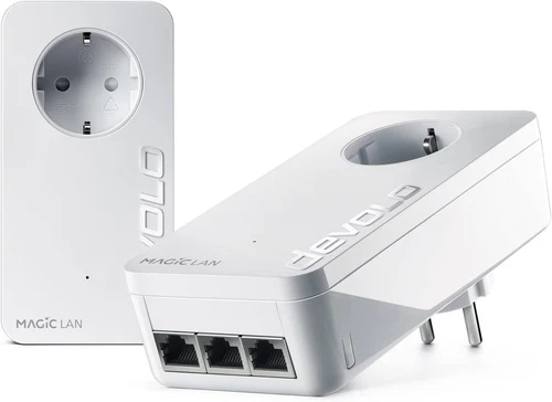 devolo Magic 2 LAN triple Starter Kit, LAN Powerline Adapter, bis zu 2.400 Mbit/