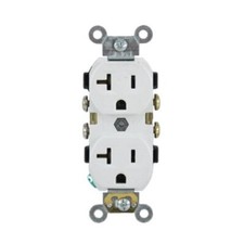 White 20 Amp / 125 Volt Duplex Receptacle