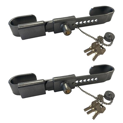 2x Versandcontainer Sicherheitsschloss verstellbar 23-34cm Schwerlast gehärteter Stahl