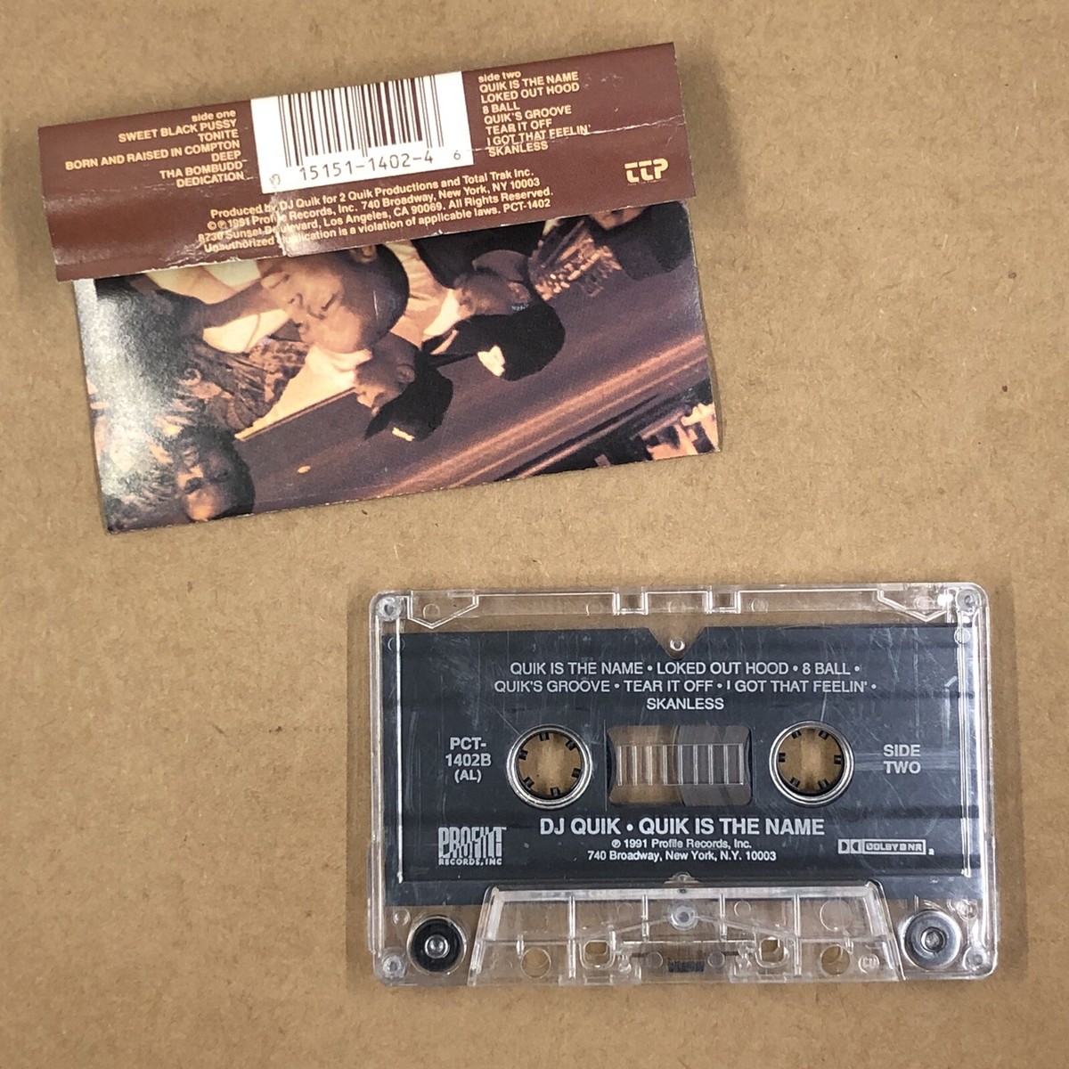 DJ QUIK Cassette Tape 90s Rap G-Funk QUIK IS THE NAME BORN