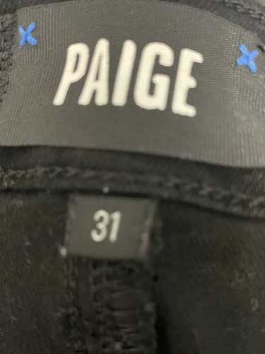 Paige Flaunt Hourglass Curvy High Waist Flaire Jeans Denim Size 31 x 34” Long - Picture 7 of 15
