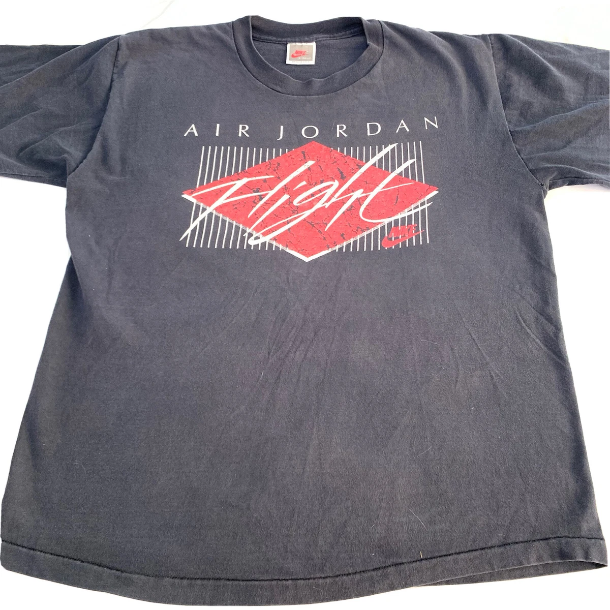 Vintage 1989 NIKE AIR JORDAN FLIGHT Mens Small T Shirt Single