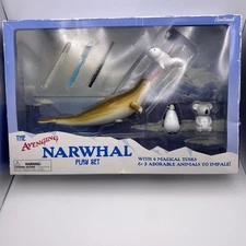 Vintage 2006 The Avenging Narwhal Play Set by Accoutrements Retired Rare Box