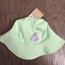 Nike Kids Futura Apex Bucket Hat 100 Polyester 360 Lime Green Cap FB5648-376