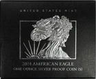 2024 S PROOF SILVER EAGLE IN ORIGINAL MINT BOX W/ COA