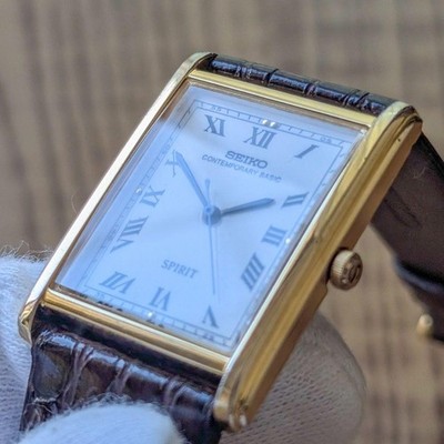 Rare Seiko Watch SPIRIT 5S21-5A00 Vintage Genuine Strap SV827