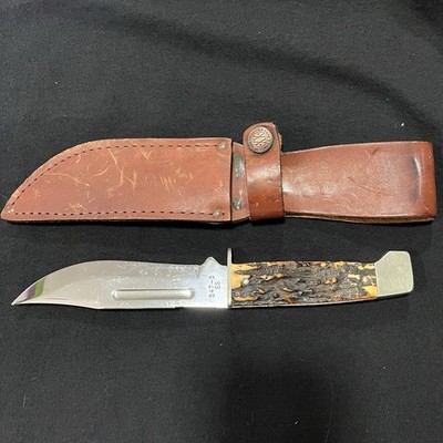 Case XX USA 547-5 SS Fixed 5” Blade Stag Hunting Knife with Sheath