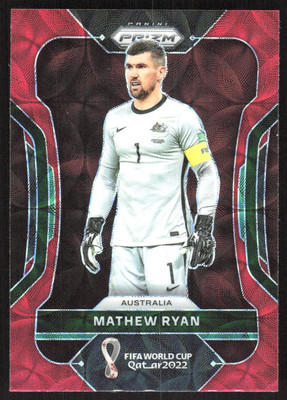 2072F 2022 Panini Prizm FIFA World Cup Qatar #286 Mathew Ryan Red Choice