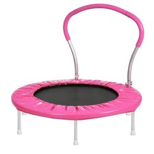 36" Mini Trampoline for Kids Ages 1-6 Indoor Outdoor Trampolines with Handle New