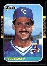 Bud Black 1987 Donruss #404 Royals MLB READ FREE SHIPPING AutographDen