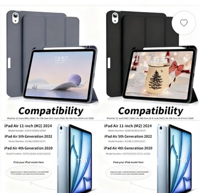 iiPad Air 11 M2 (2024) / Air 5 / Air 4 Hülle - Slim Folio mit Stifthalter