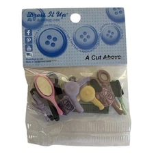 Dress It Up A Cut Above Embellishments & Buttons - Scissors Brushes Hair 180