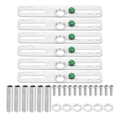 6 Set Light Crossbar Kit with 1/8IP Tap Center Hole Ceiling Light Plate
