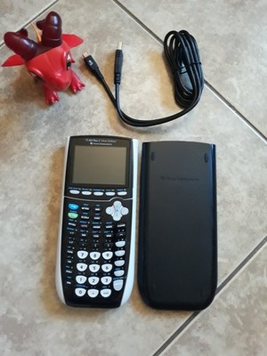TI-84 Plus C Silver Edition Graphing Calculator Texas Instruments w/ Cover 