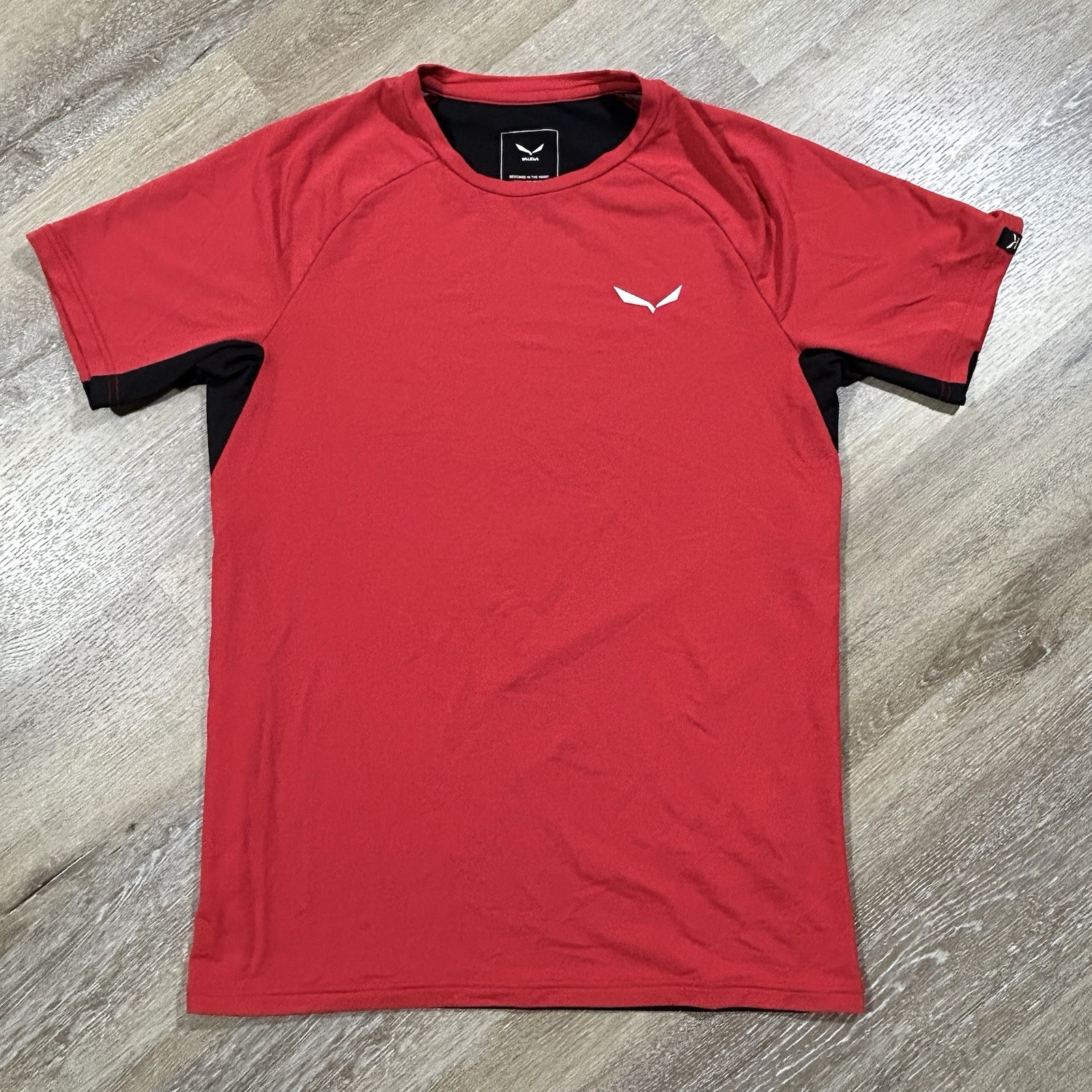 Salewa Agner Climbing T-Shirt Men's M Short Sleeve Activewear Dry Red Cordura