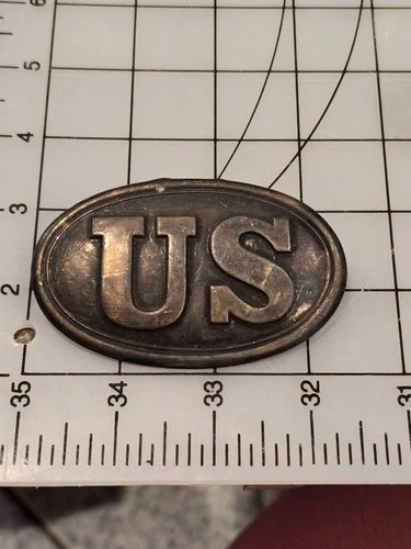 Reproduction Civil War US Union Cartridge Box Plate 4439