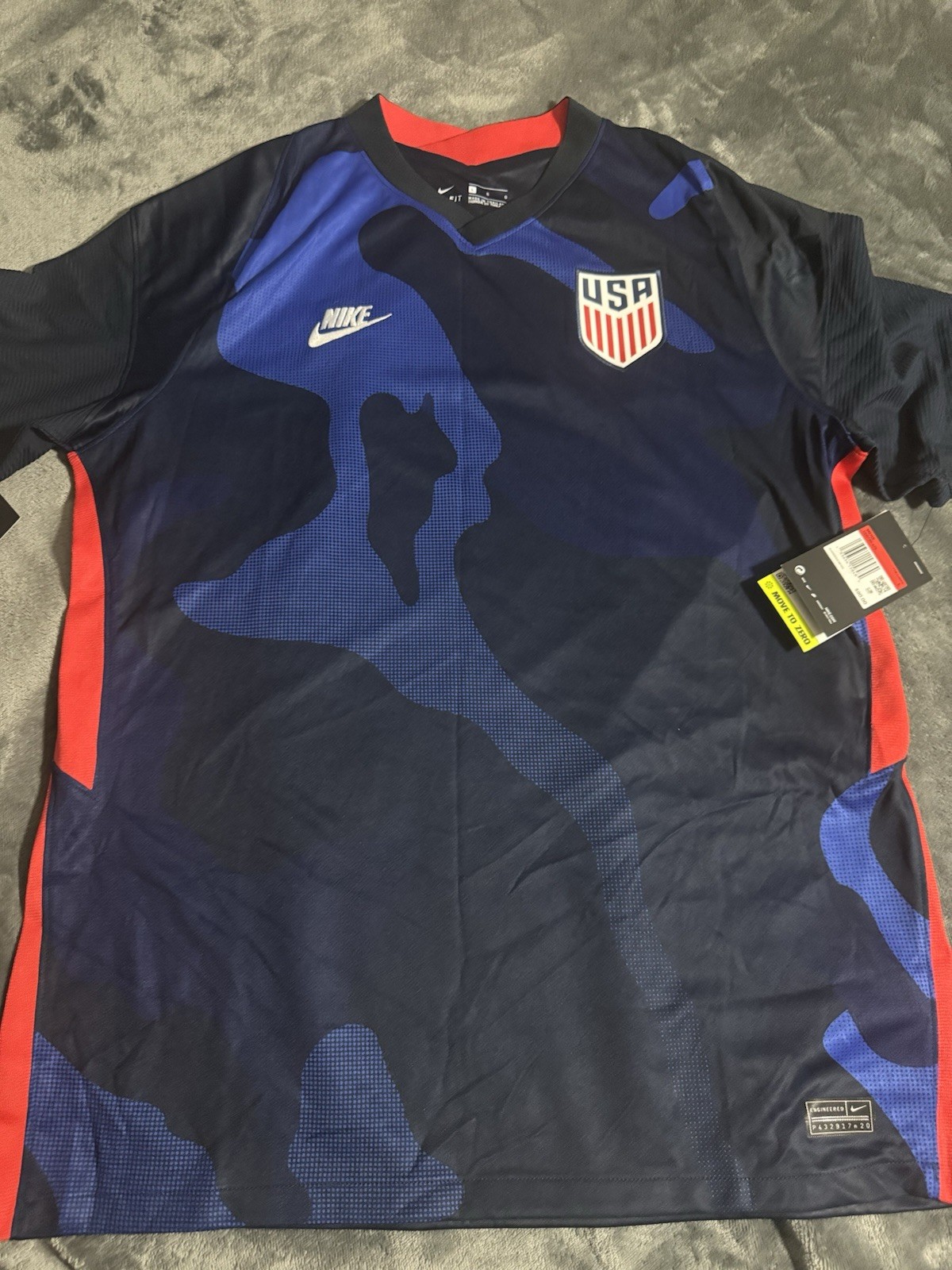 Nike USMNT 2020 USA Vapor Match Away Olympic CD0603-475 Vaporknit Men's L $165