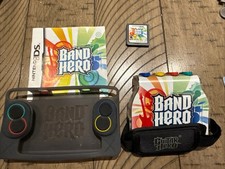 Band Hero (Nintendo DS, 2008) Game Cartridge & Hand Grip - Tested