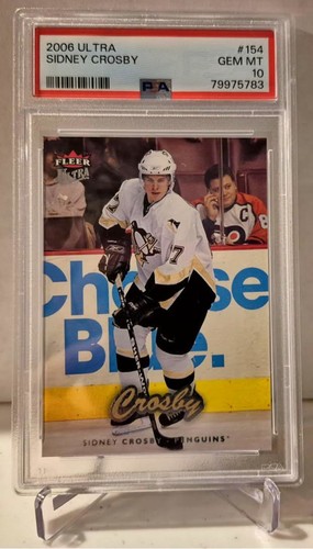 SIDNEY CROSBY 2006-07 FLEER ULTRA HOCKEY #154 PSA 10 Gem Mint! **RARE** Low Pop!