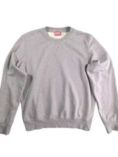 Diesel S-Ginn-D Sweatshirt Men's S Grey Pullover Centre Logo VGC