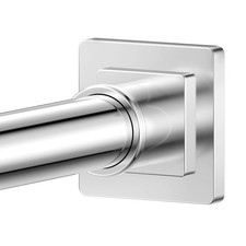 Shower Curtain Rod Square End Shower Rods for Bathroom 32"-92" Stainless Stee...