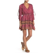 Anthropologie Raga Passion Struck Slit Sleeve Dress Size M