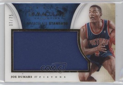 2013-14 Panini Immaculate Standard Materials 7/75 Joe Dumars #66 HOF 10dw