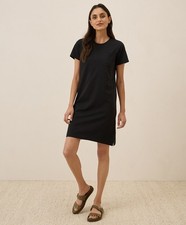 Pact Women's Softspun Tee Dress Black 2X-Large Comfortable Casual Dress