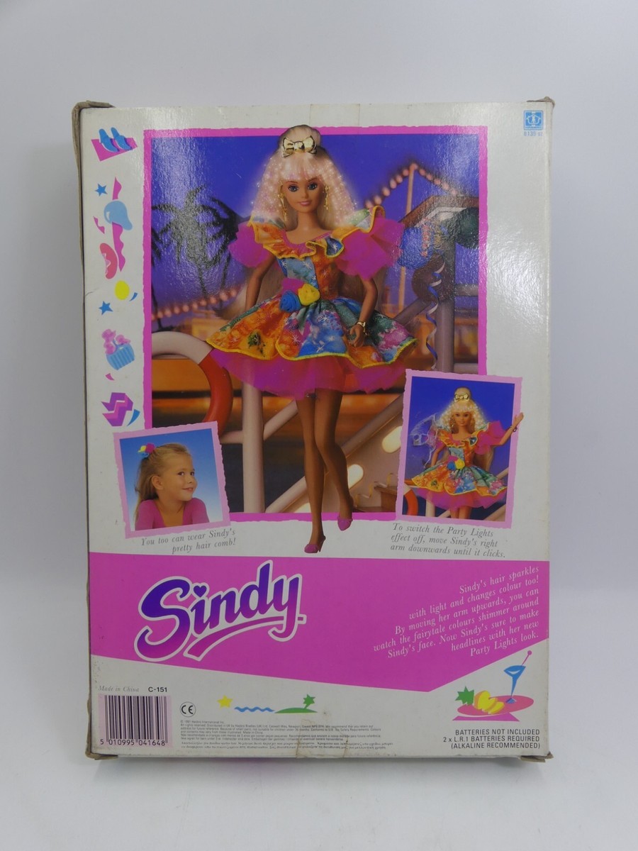 VINTAGE SINDY 1993 PARTY LIGHTS DOLL MIB SEALED HASBRO #8139 #2 | eBay