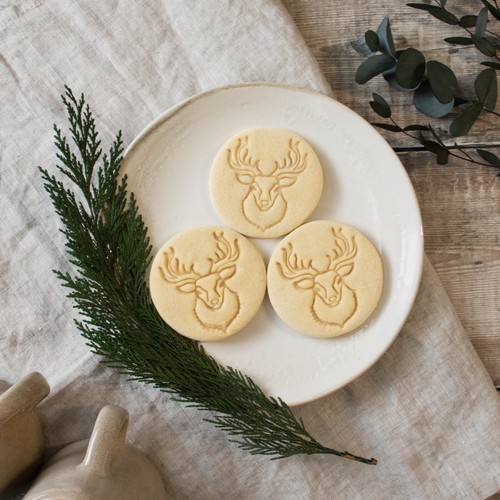 Stag Head & Forest cookie cutters | animal Christmas deer rustic hunt reindeer - Picture 4 of 10