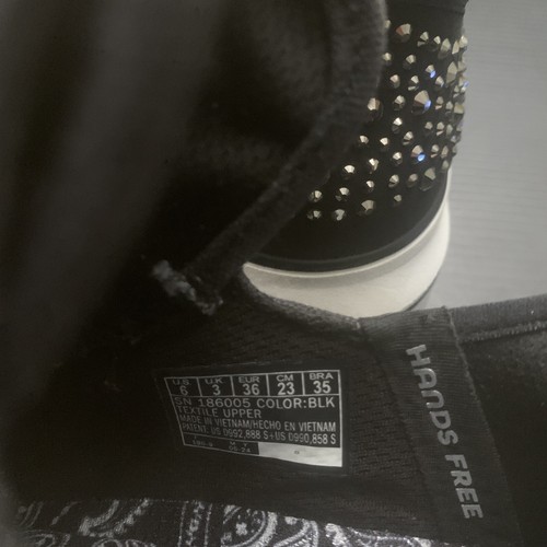 RAR - SKECHERS Snoop One - OG schwarze Strass-Slipper Sneaker Damengröße 6 - Bild 6 von 8