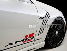Amg Sport Racing Performance Car Vinyl Decal Sticker Emblem Logo 2pcs Pair