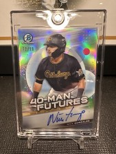 2021 Bowman Chrome Nick Gonzales 40 Man Futures Auto #72/99 #FMFA-NG Pirates RC