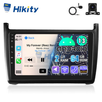 9'' CarPlay 2+64GB Android 15 Radio Für VW Polo 6R 2009-2017 GPS Navi WIFI RDS BT