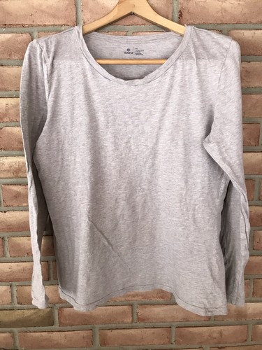 SUSINA Tan 100% Pima Cotton Long Sleeve 