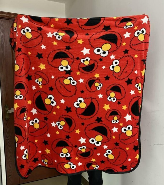 Original ELMO plush mink rashel Blanket Twin 60x86 Sesame Street