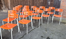 OWI Garden Chair Vintage Ice Cream Parlor Cafe Chair Stacking Chair 70s Space Age 1/14