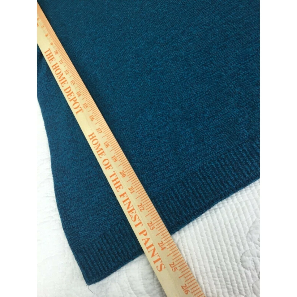 Karen Scott Women's Marled Henley Cotton V-Neck Long-Sleeve Relaxed Fit Sweater - Imagem 3 de 4