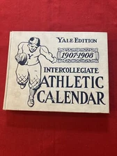 1907-08 Yale Intercollegiate Athletic Calendar - College Sports Records + Photos
