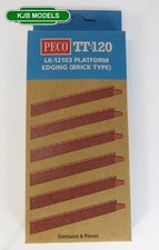 LK-12103 Platform Edge Brick Kit (6 Pieces) Plastic TT 1:120 Peco TT:120 Station