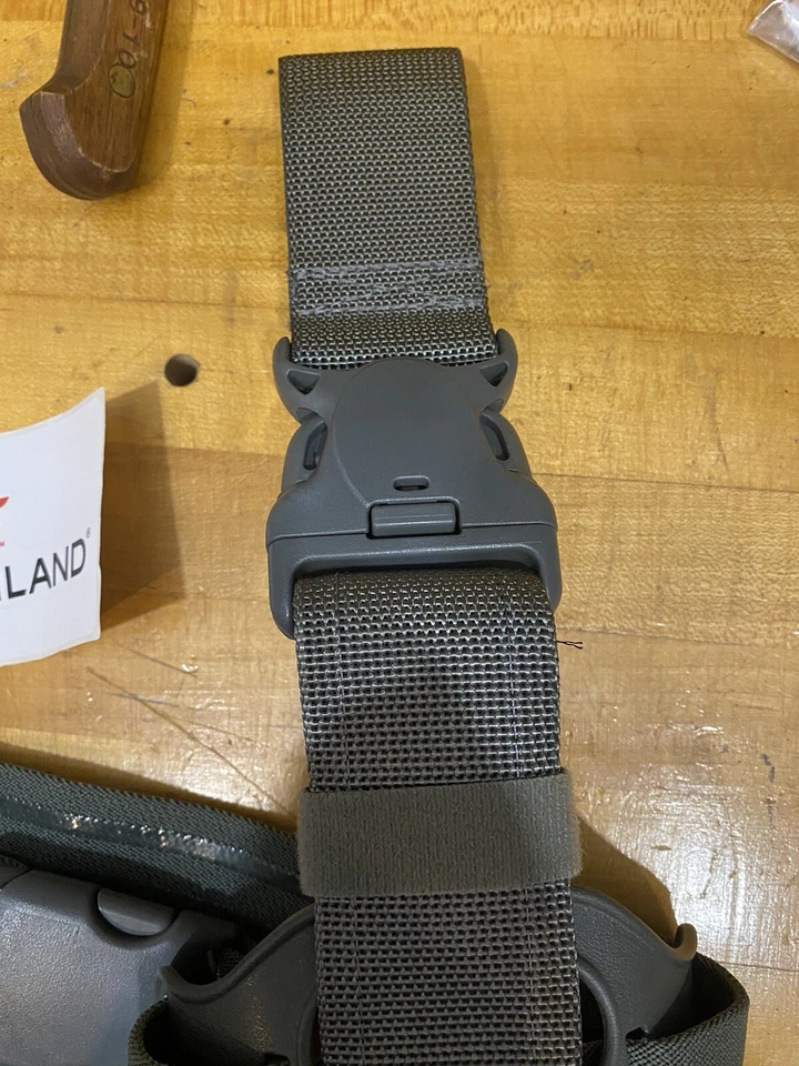 SAFARILAND SHROUD Leg Holster GREEN Double Strap 6005 Quick Release - NEW - Image 2 of 4