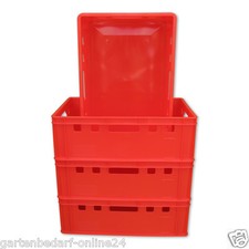 4 x E2-Kiste Stapelbox Kunststoffbehälter Box Kiste Eurokiste Eurobox Lagerbox.