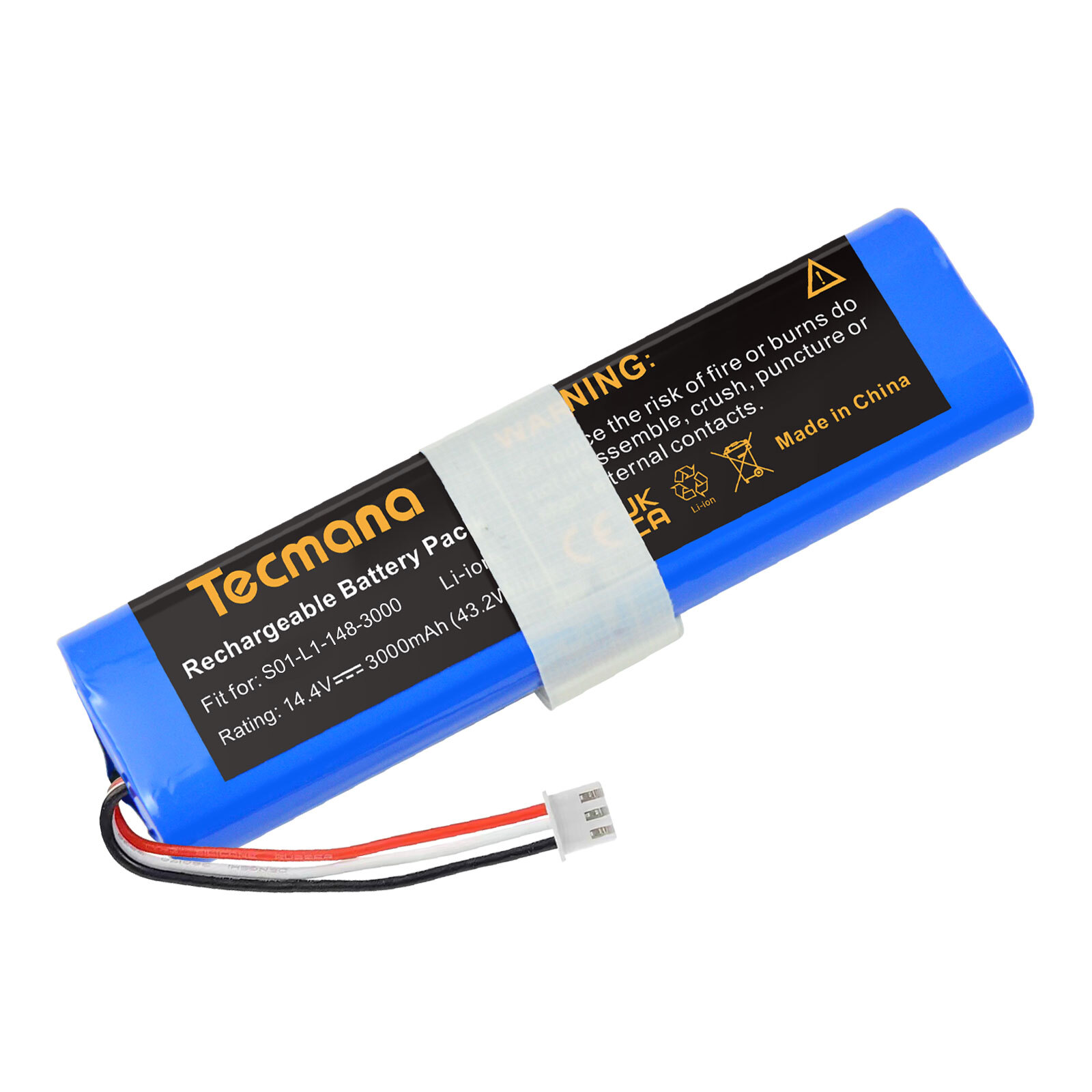 Vhbw Batteria Compatibile Con Ecovacs Deebot Ozmo 960 Aspirapolvere Home Cleaner (3200mAh, 14,4V, Li-Ion - Foto 8