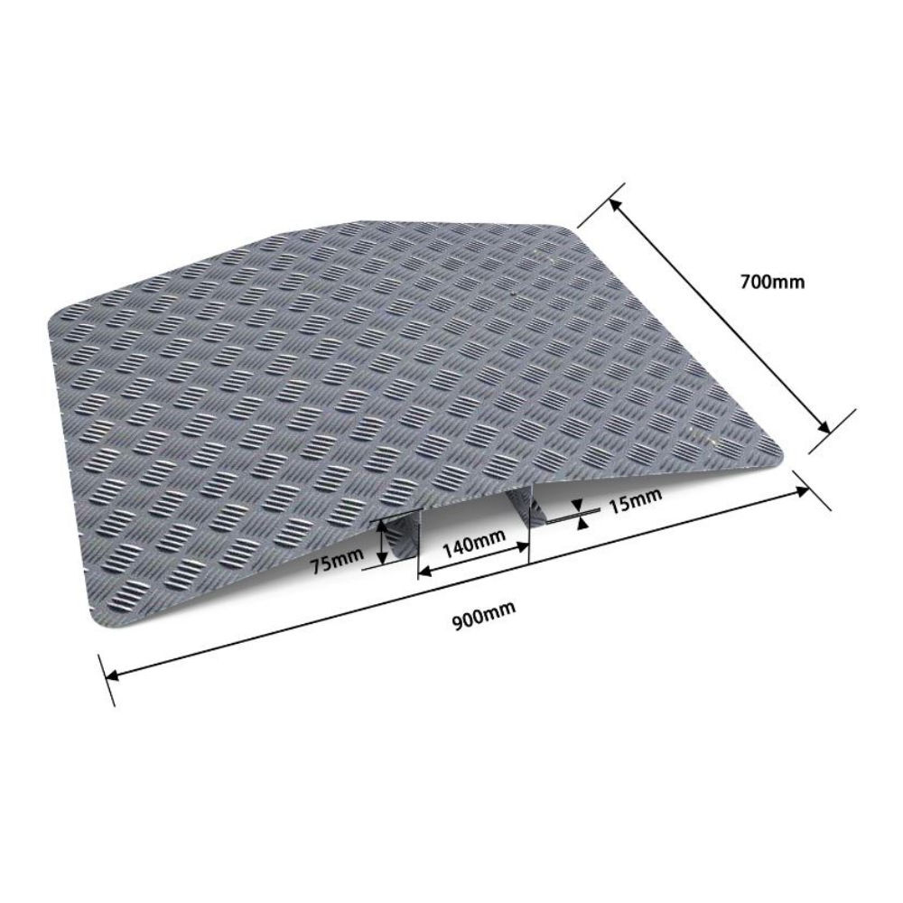 Schwellenbrücke Schwellenrampe Rollstuhlrampe aufliegend Rampe Türschwellenrampe