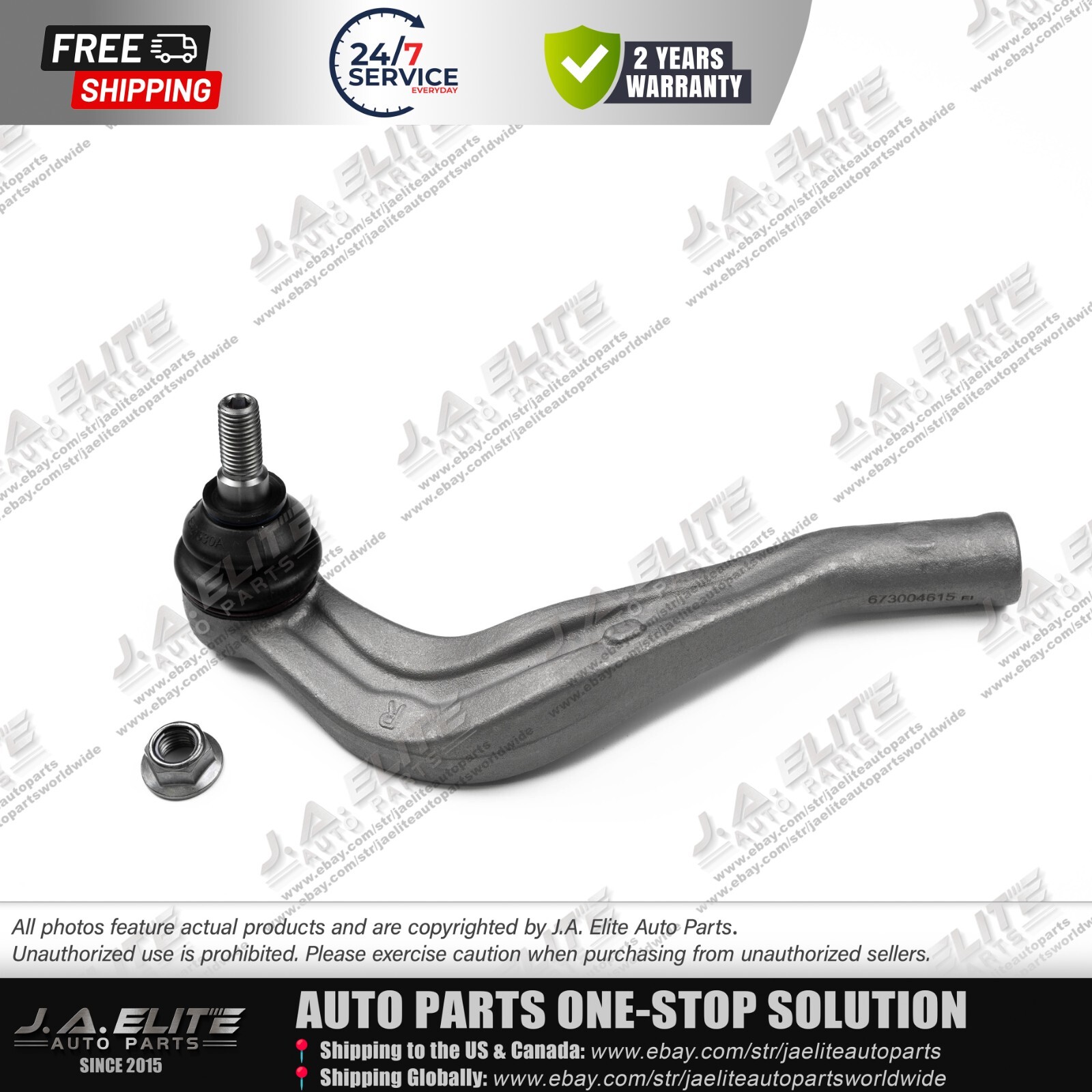 Right Outer Tie Rod End fits Maserati Levante (2016-17) 673004615