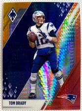 2021 Panini Phoenix Football Tom Brady Fire Burst Card #84 New England Patriots